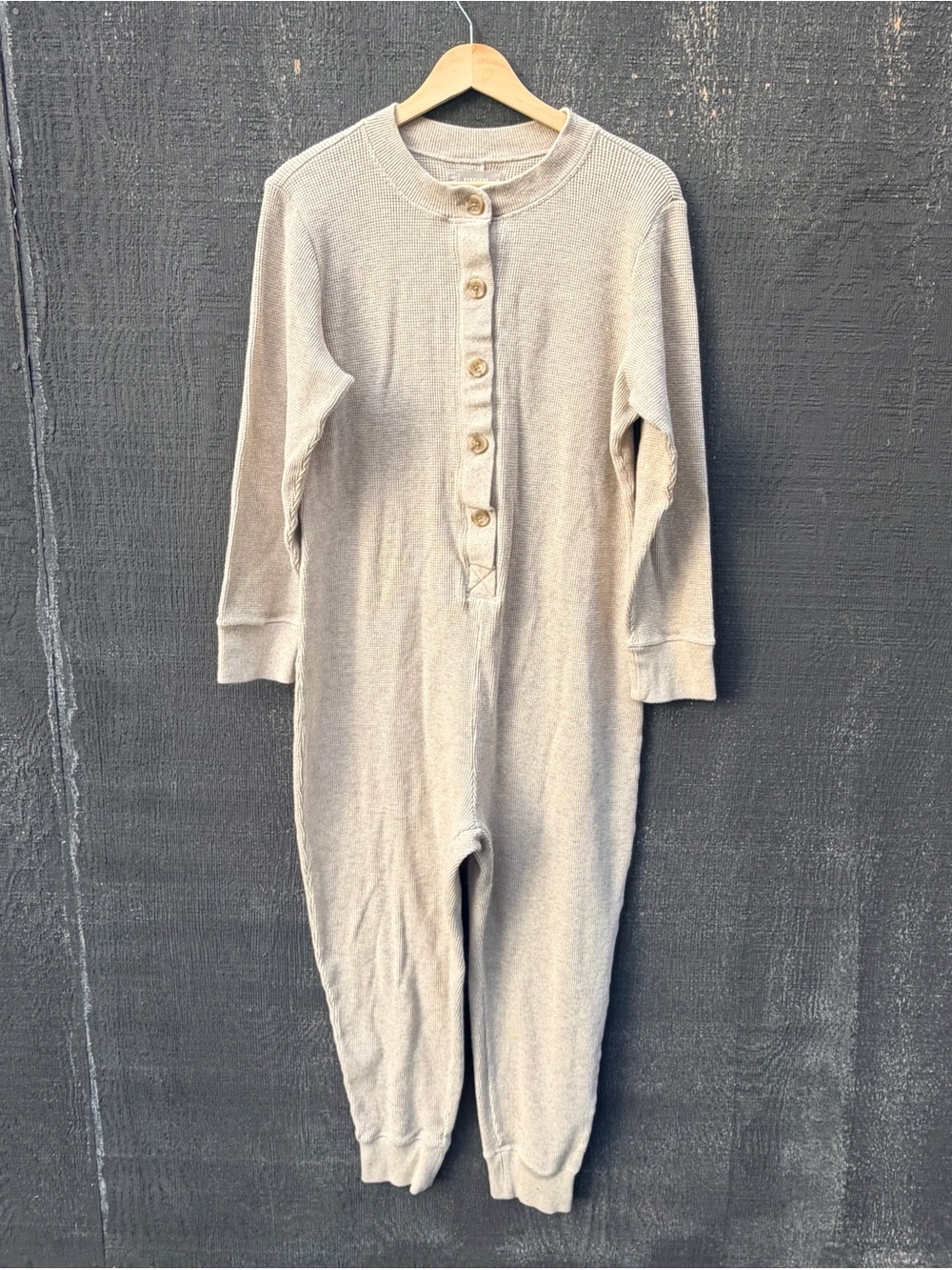Everlane waffle knit thermal onesie/jumpsuit/ long-John’s